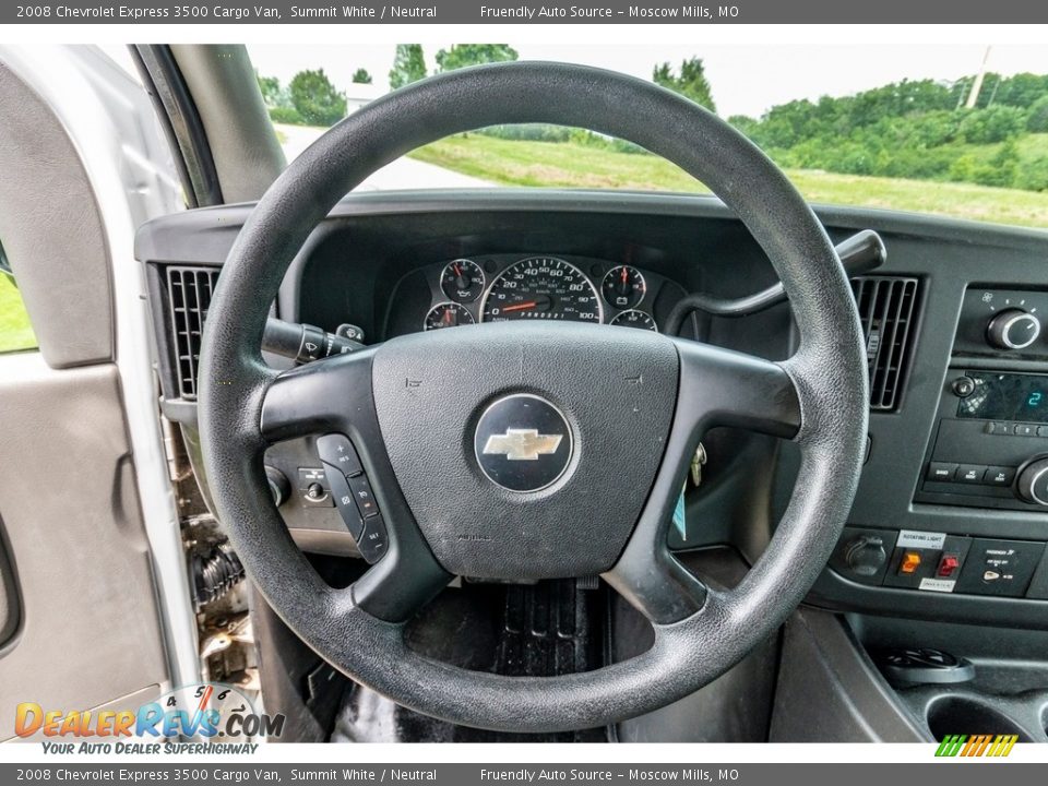 2008 Chevrolet Express 3500 Cargo Van Summit White / Neutral Photo #36