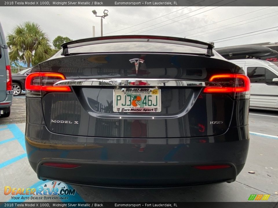2018 Tesla Model X 100D Midnight Silver Metallic / Black Photo #11