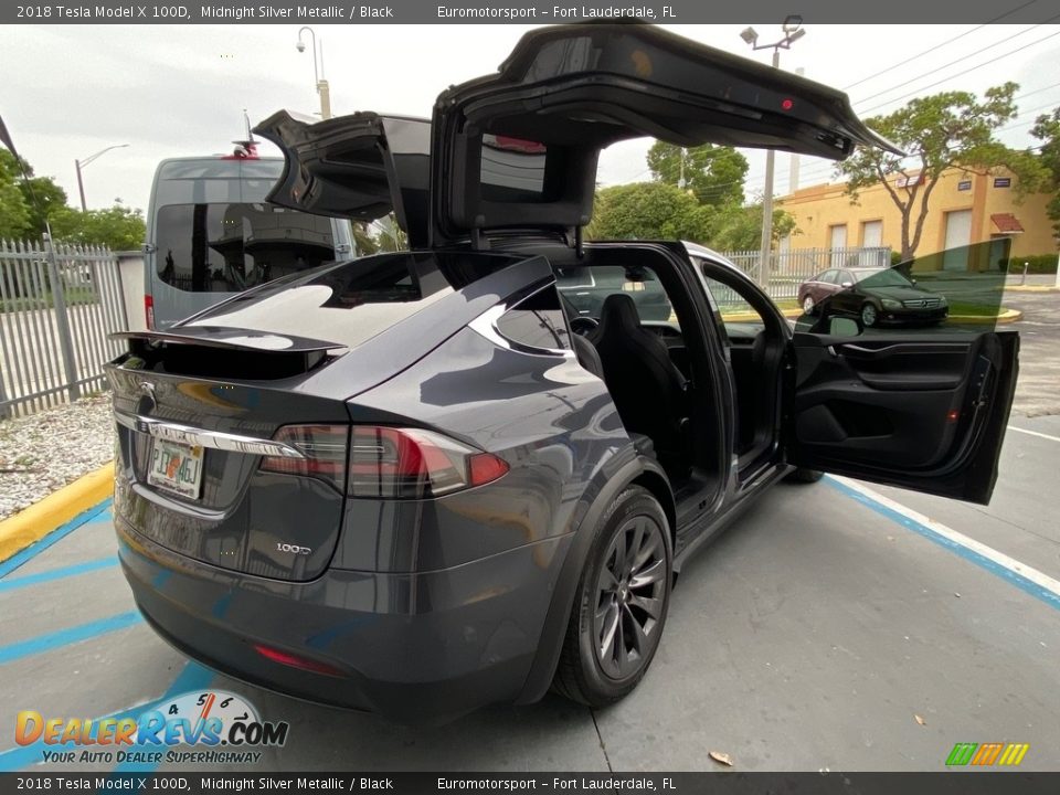 2018 Tesla Model X 100D Midnight Silver Metallic / Black Photo #18