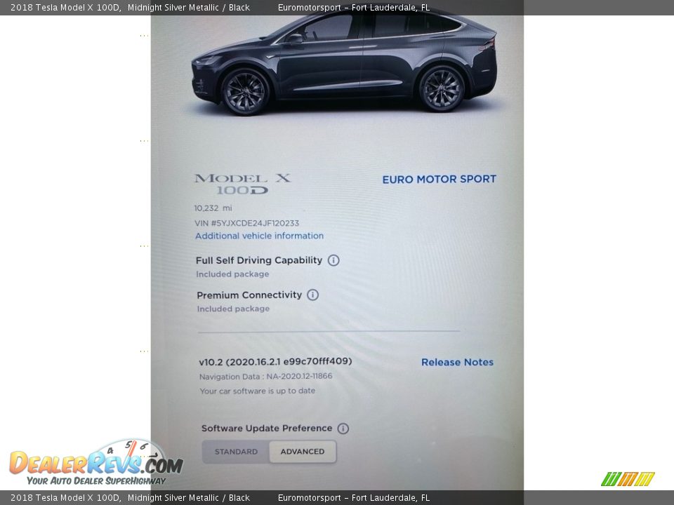 2018 Tesla Model X 100D Midnight Silver Metallic / Black Photo #27