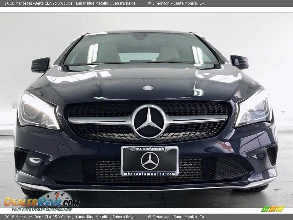 2018 Mercedes-Benz CLA 250 Coupe Lunar Blue Metallic / Sahara Beige Photo #2