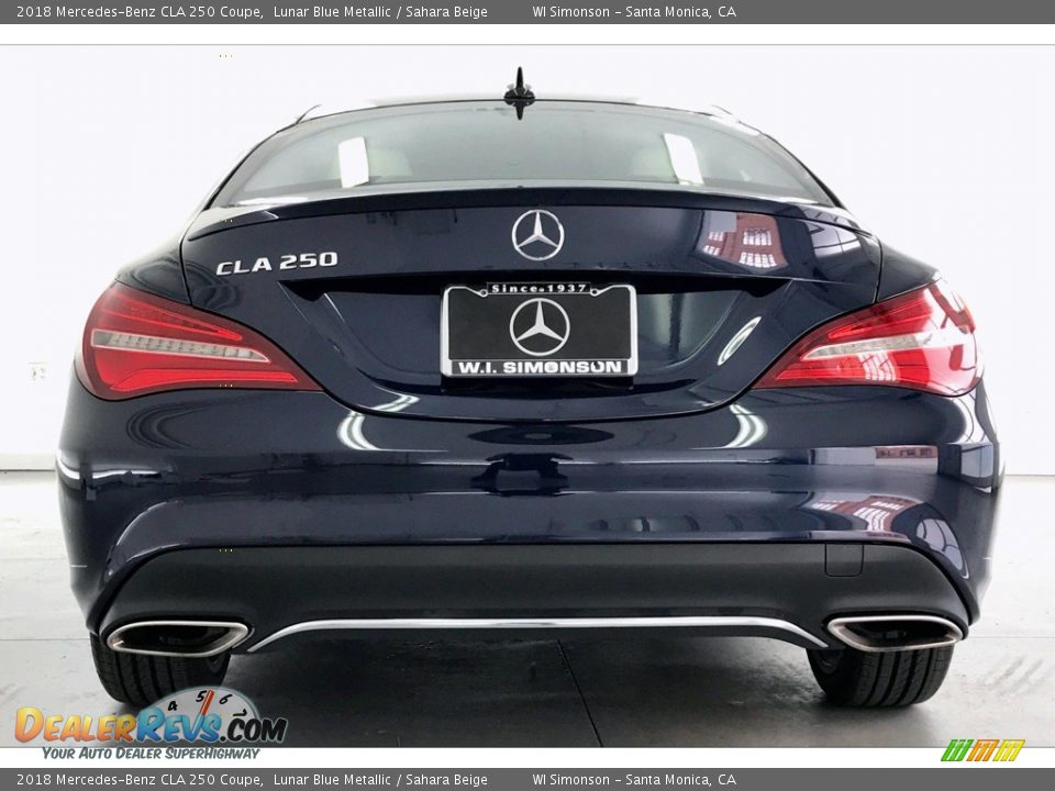 2018 Mercedes-Benz CLA 250 Coupe Lunar Blue Metallic / Sahara Beige Photo #3