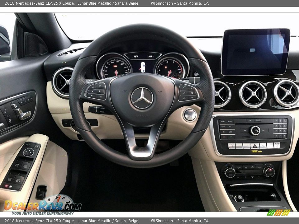 2018 Mercedes-Benz CLA 250 Coupe Lunar Blue Metallic / Sahara Beige Photo #4