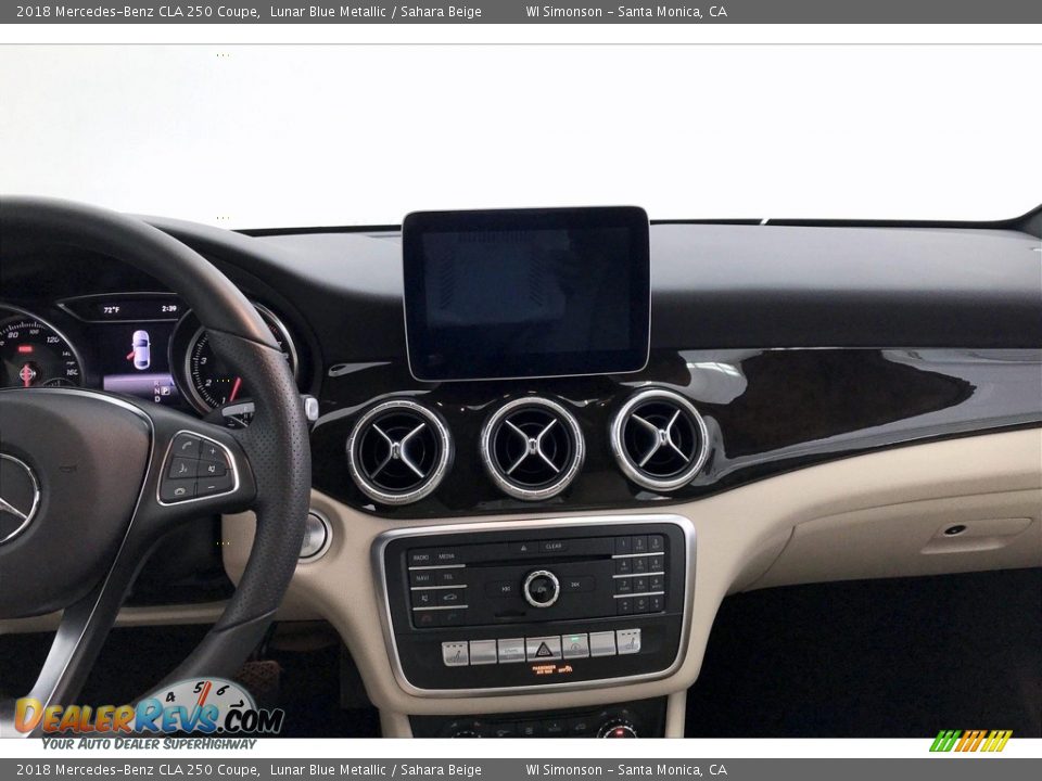2018 Mercedes-Benz CLA 250 Coupe Lunar Blue Metallic / Sahara Beige Photo #5