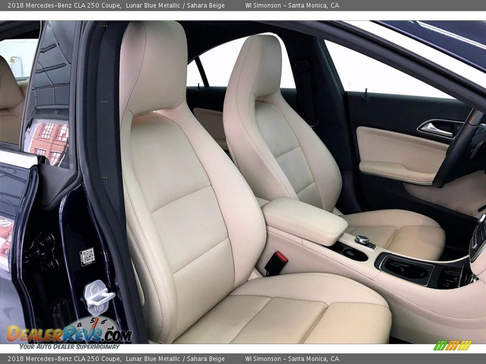 2018 Mercedes-Benz CLA 250 Coupe Lunar Blue Metallic / Sahara Beige Photo #6
