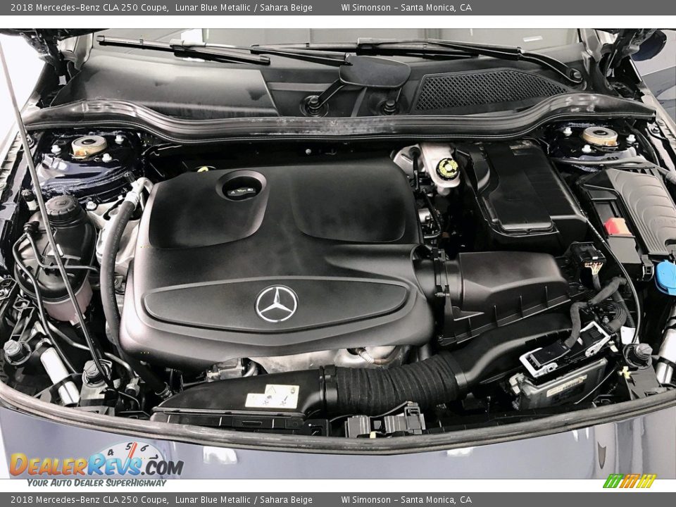2018 Mercedes-Benz CLA 250 Coupe Lunar Blue Metallic / Sahara Beige Photo #9