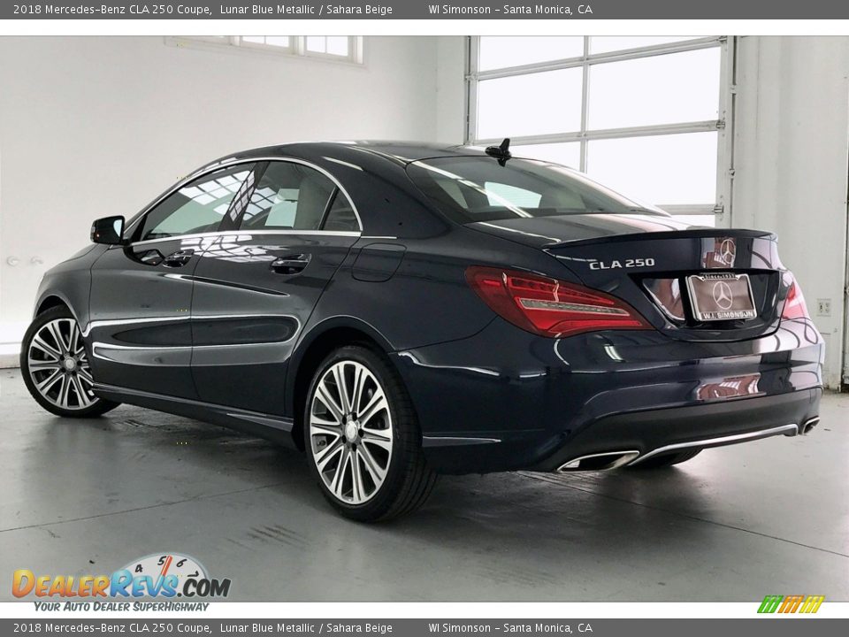 2018 Mercedes-Benz CLA 250 Coupe Lunar Blue Metallic / Sahara Beige Photo #10