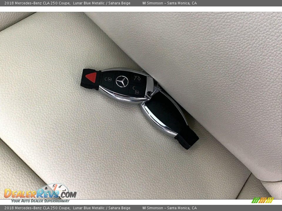 2018 Mercedes-Benz CLA 250 Coupe Lunar Blue Metallic / Sahara Beige Photo #11
