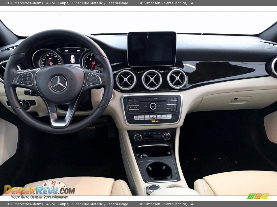 2018 Mercedes-Benz CLA 250 Coupe Lunar Blue Metallic / Sahara Beige Photo #17