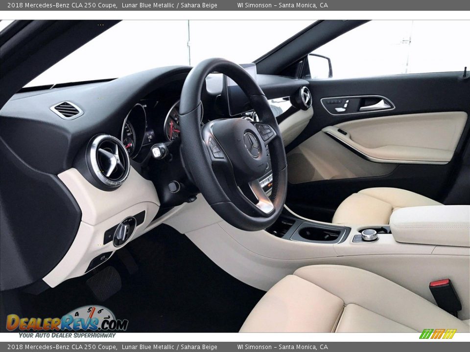 2018 Mercedes-Benz CLA 250 Coupe Lunar Blue Metallic / Sahara Beige Photo #22