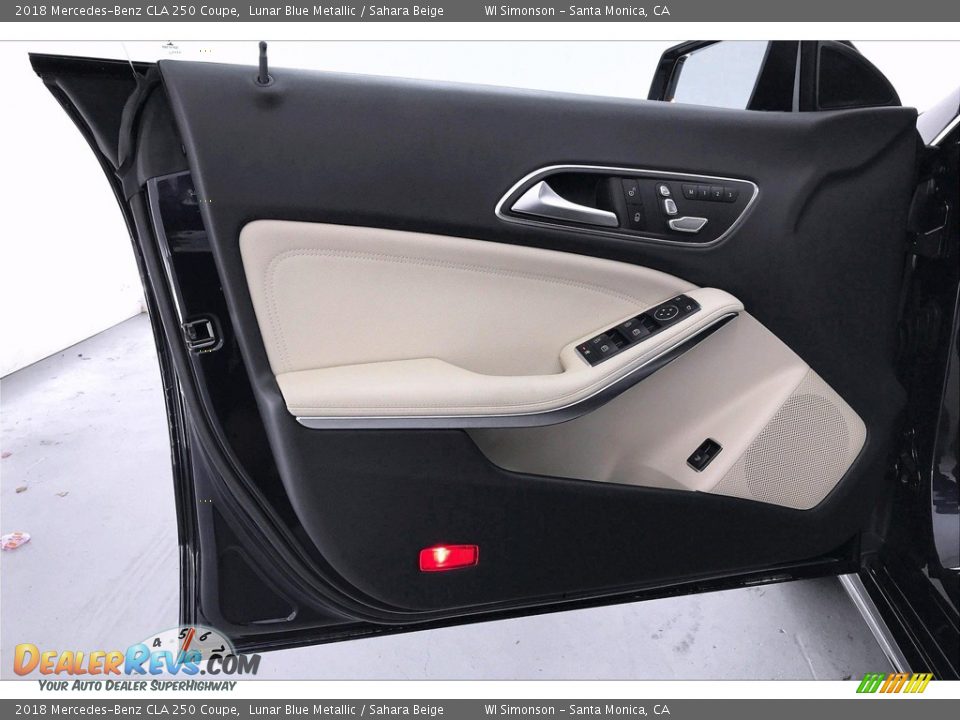 2018 Mercedes-Benz CLA 250 Coupe Lunar Blue Metallic / Sahara Beige Photo #25