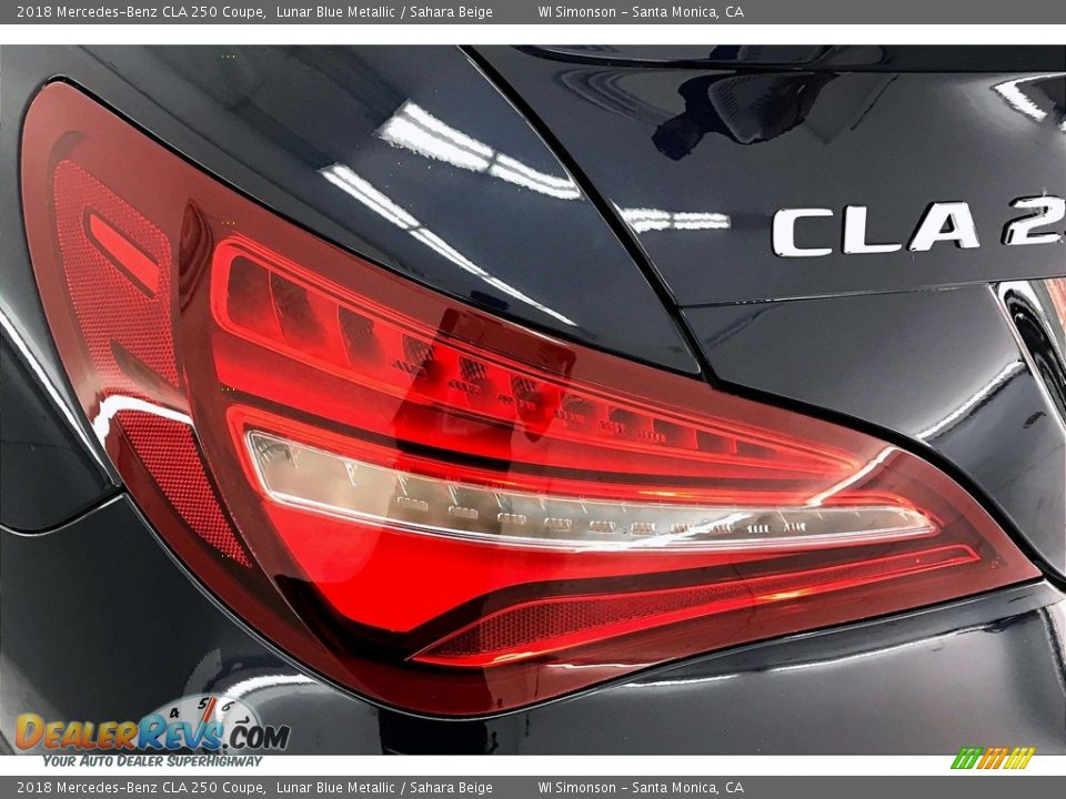 2018 Mercedes-Benz CLA 250 Coupe Lunar Blue Metallic / Sahara Beige Photo #26