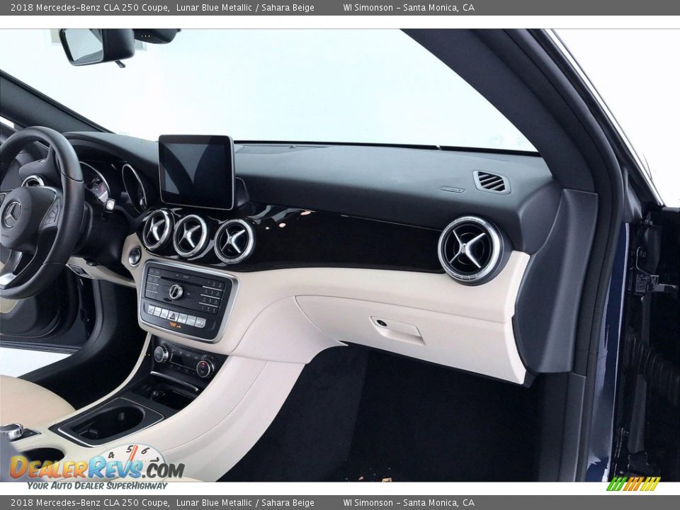 2018 Mercedes-Benz CLA 250 Coupe Lunar Blue Metallic / Sahara Beige Photo #28