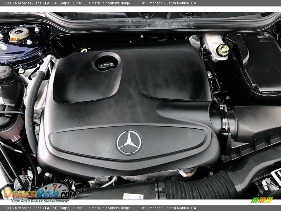 2018 Mercedes-Benz CLA 250 Coupe Lunar Blue Metallic / Sahara Beige Photo #31