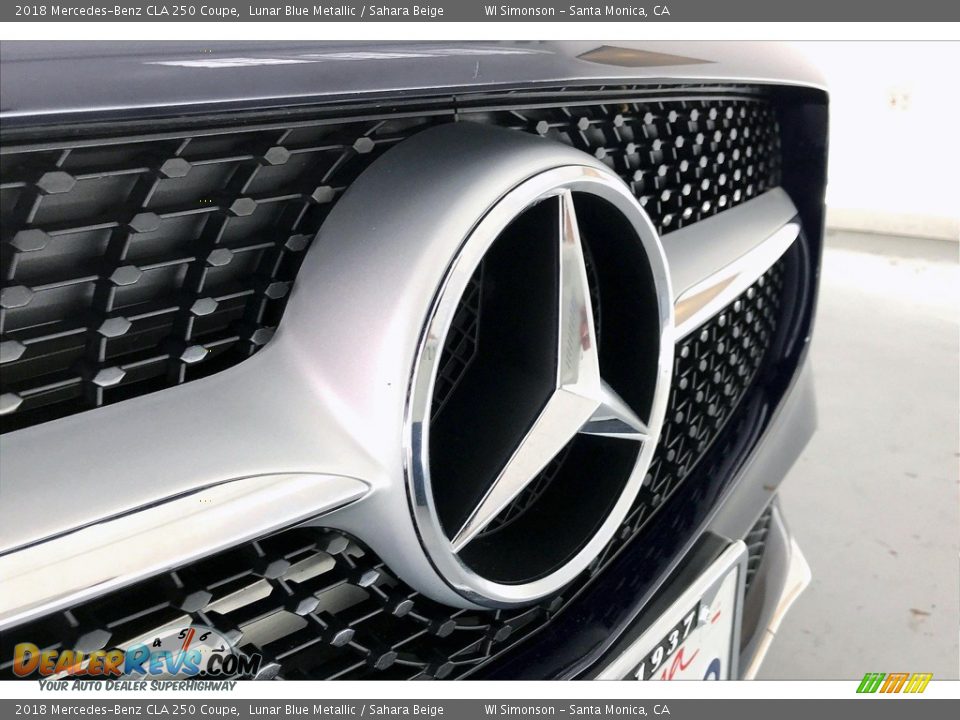 2018 Mercedes-Benz CLA 250 Coupe Lunar Blue Metallic / Sahara Beige Photo #33