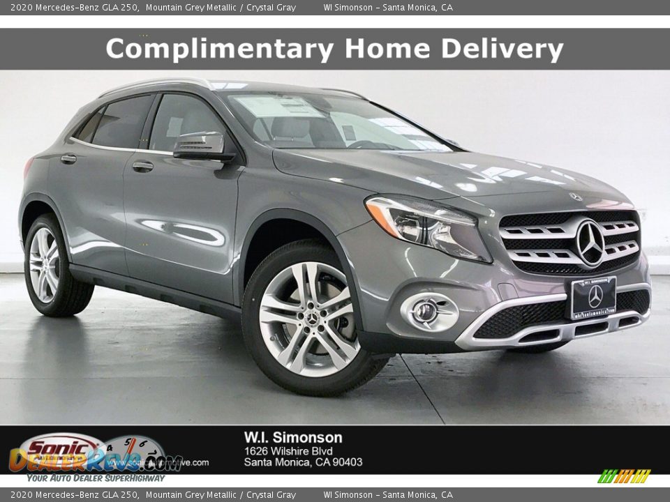 2020 Mercedes-Benz GLA 250 Mountain Grey Metallic / Crystal Gray Photo #1