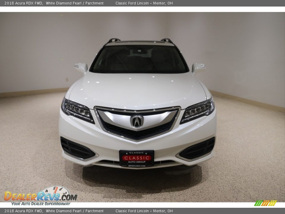 2018 Acura RDX FWD White Diamond Pearl / Parchment Photo #2