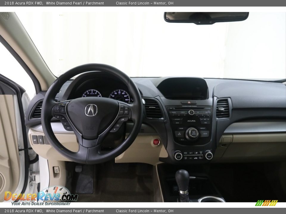 2018 Acura RDX FWD White Diamond Pearl / Parchment Photo #7