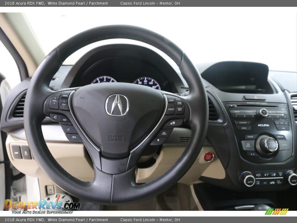 2018 Acura RDX FWD White Diamond Pearl / Parchment Photo #8