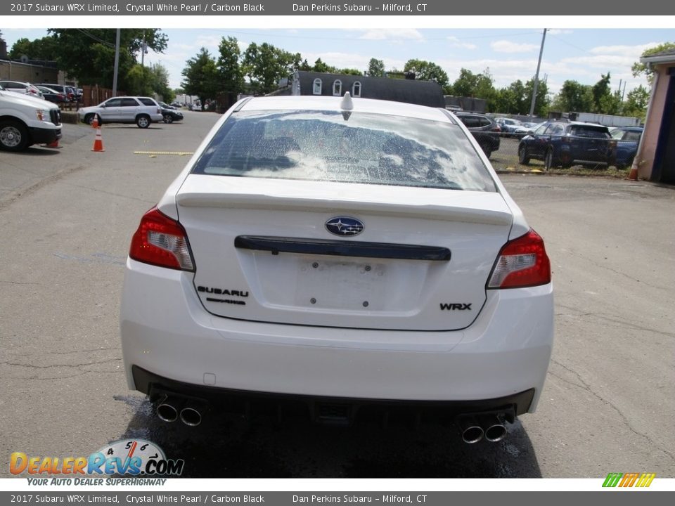 2017 Subaru WRX Limited Crystal White Pearl / Carbon Black Photo #6