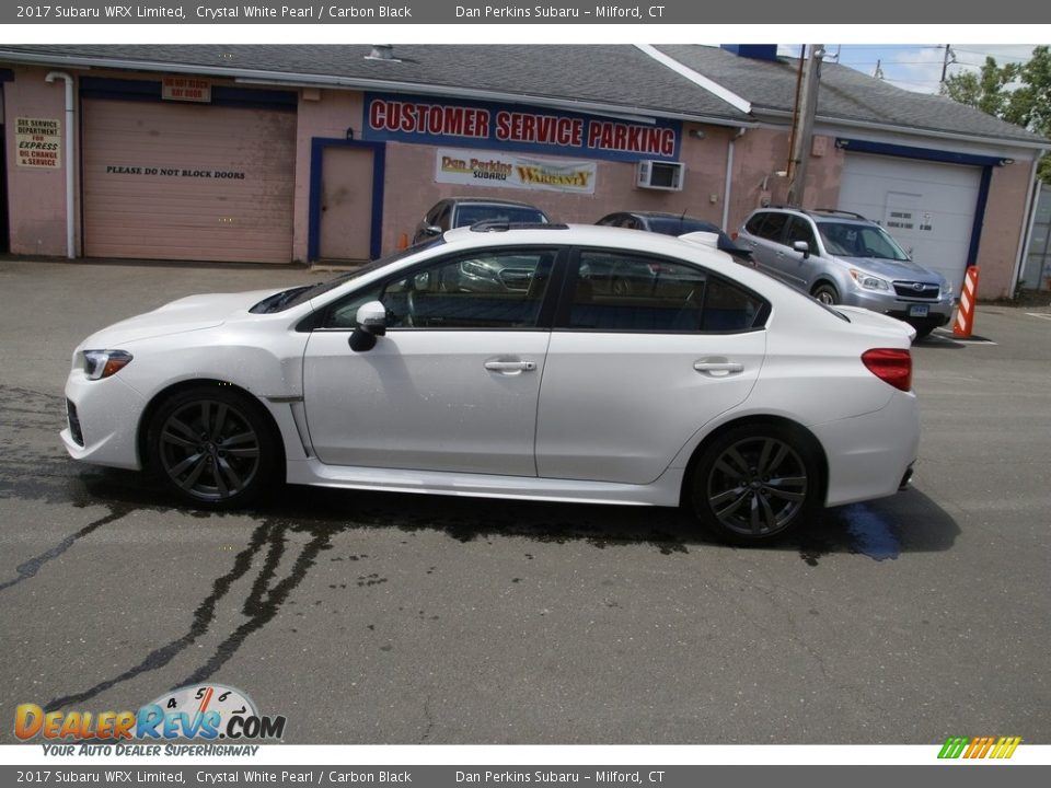 2017 Subaru WRX Limited Crystal White Pearl / Carbon Black Photo #8