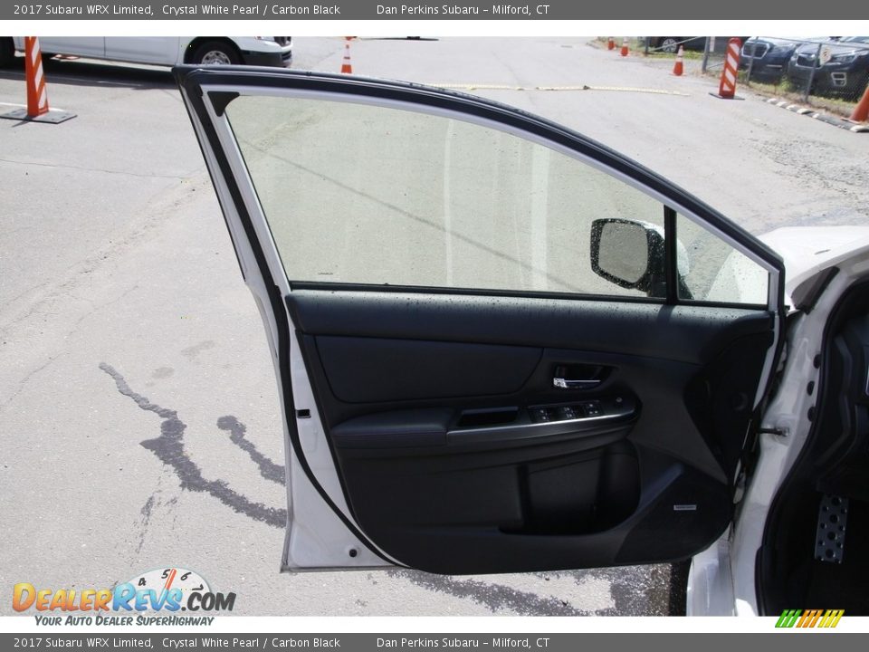 2017 Subaru WRX Limited Crystal White Pearl / Carbon Black Photo #9