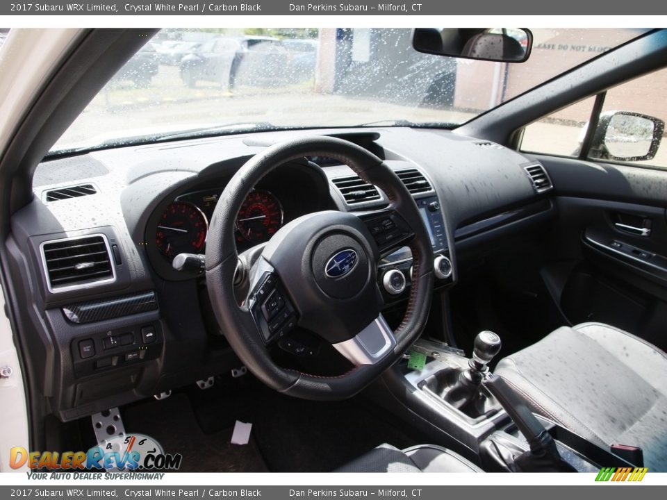 2017 Subaru WRX Limited Crystal White Pearl / Carbon Black Photo #10