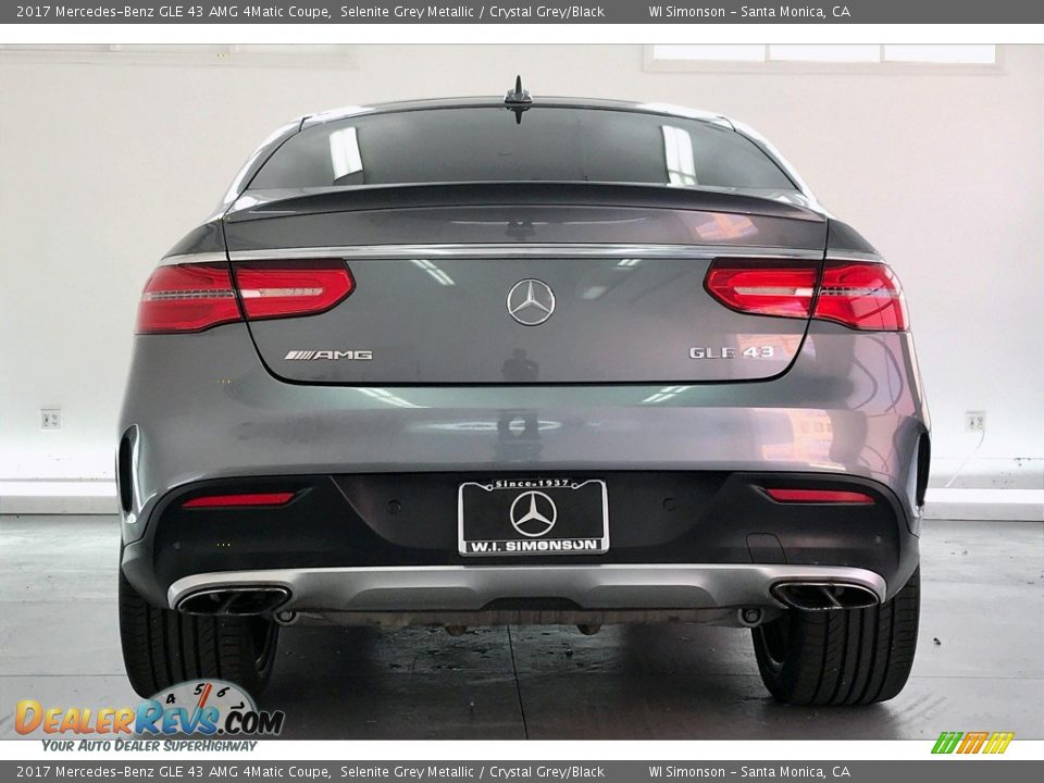 2017 Mercedes-Benz GLE 43 AMG 4Matic Coupe Selenite Grey Metallic / Crystal Grey/Black Photo #3