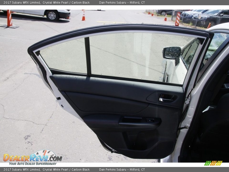 2017 Subaru WRX Limited Crystal White Pearl / Carbon Black Photo #11