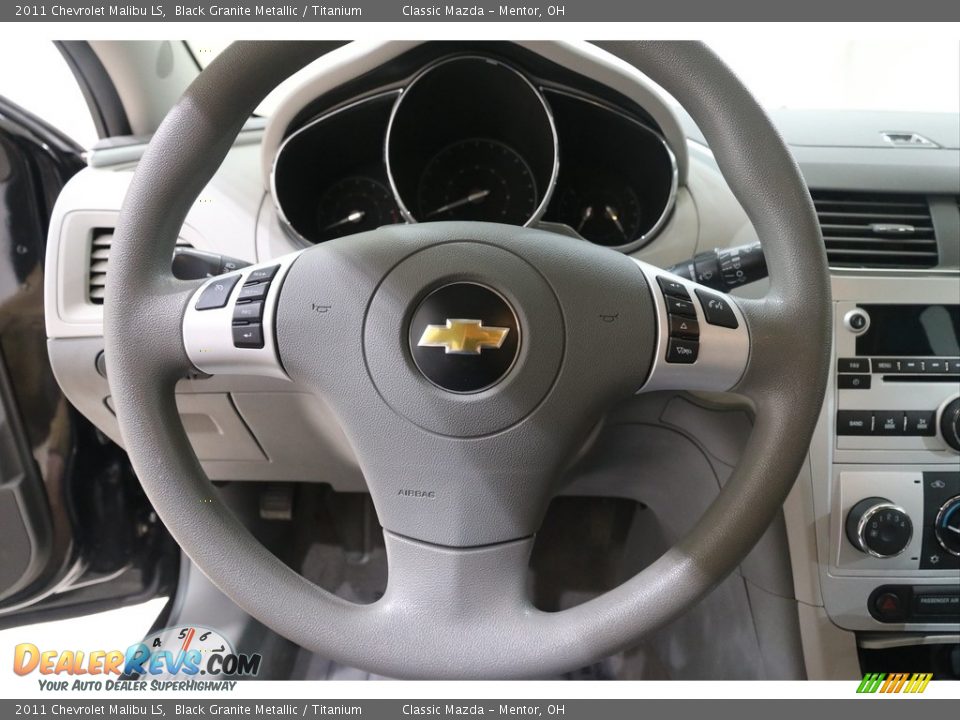 2011 Chevrolet Malibu LS Black Granite Metallic / Titanium Photo #8