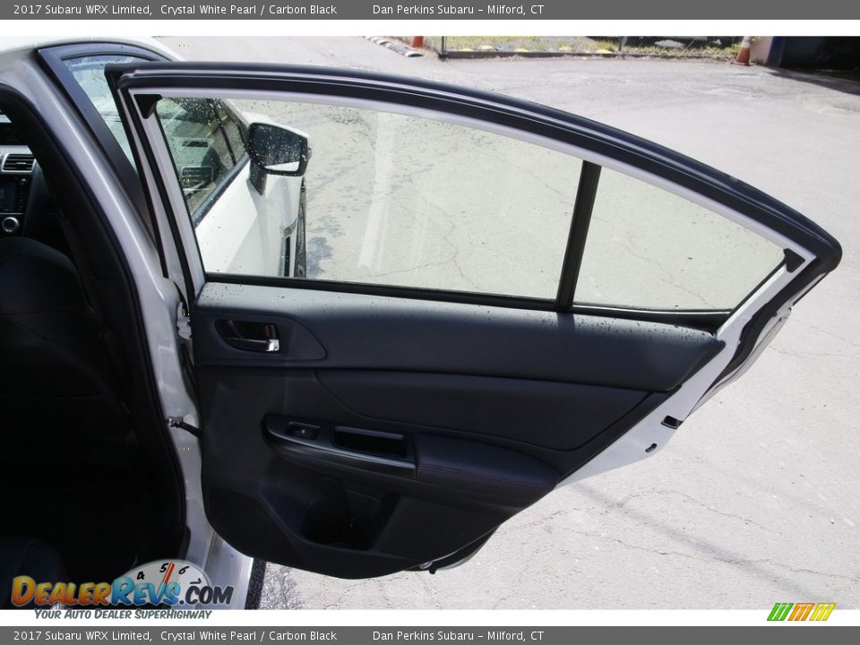 2017 Subaru WRX Limited Crystal White Pearl / Carbon Black Photo #14