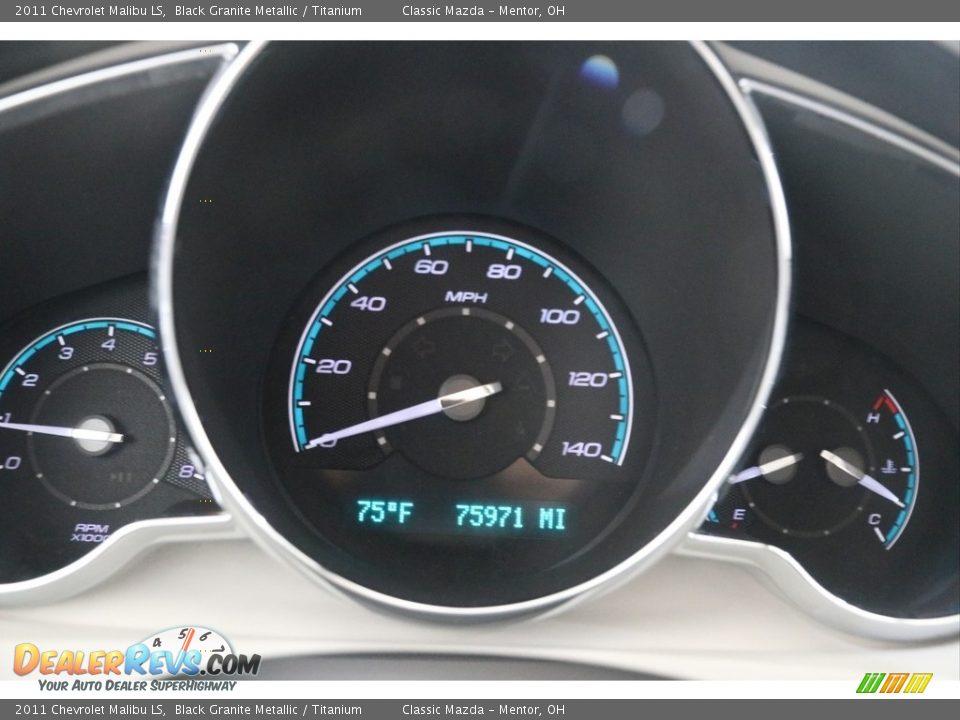 2011 Chevrolet Malibu LS Black Granite Metallic / Titanium Photo #9
