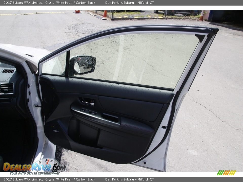 2017 Subaru WRX Limited Crystal White Pearl / Carbon Black Photo #16