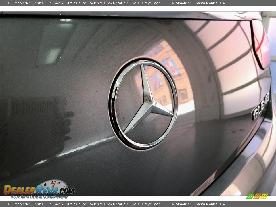 2017 Mercedes-Benz GLE 43 AMG 4Matic Coupe Selenite Grey Metallic / Crystal Grey/Black Photo #7
