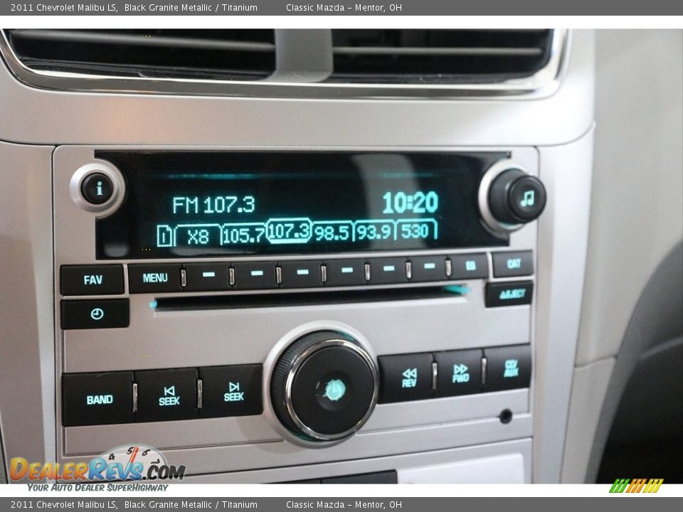2011 Chevrolet Malibu LS Black Granite Metallic / Titanium Photo #11