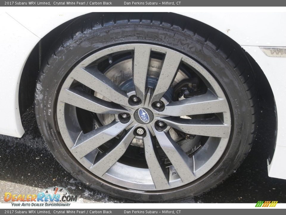 2017 Subaru WRX Limited Crystal White Pearl / Carbon Black Photo #17