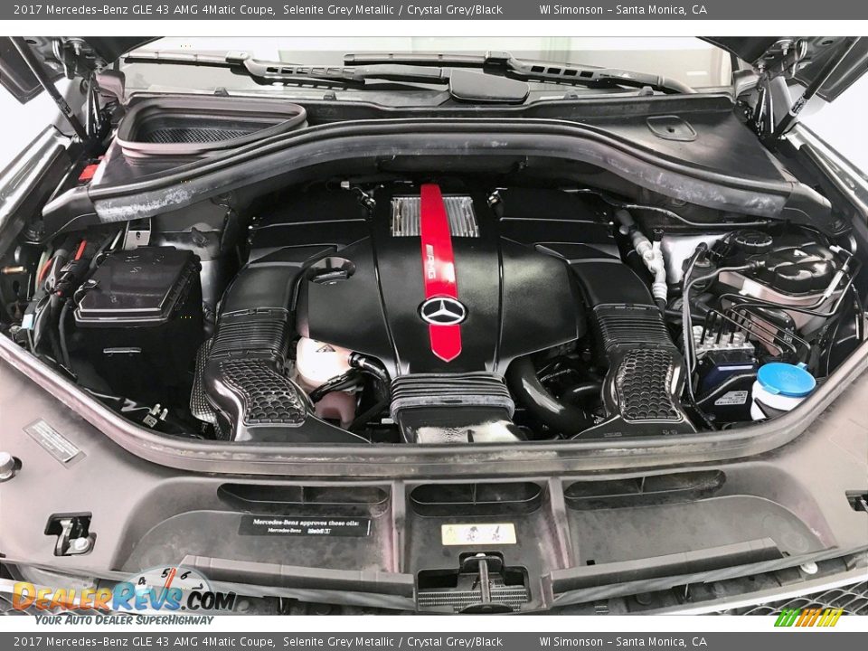 2017 Mercedes-Benz GLE 43 AMG 4Matic Coupe 3.0 Liter DI biturbo DOHC 24-Valve VVT V6 Engine Photo #9
