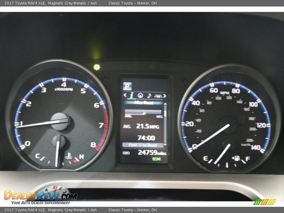 2017 Toyota RAV4 XLE Magnetic Gray Metallic / Ash Photo #9