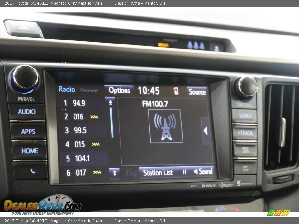 2017 Toyota RAV4 XLE Magnetic Gray Metallic / Ash Photo #11