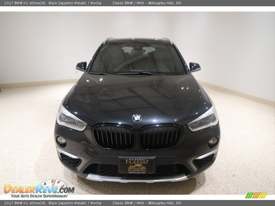 2017 BMW X1 xDrive28i Black Sapphire Metallic / Mocha Photo #2