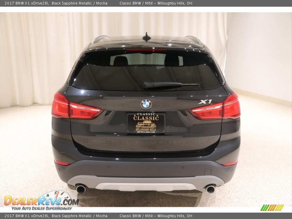 2017 BMW X1 xDrive28i Black Sapphire Metallic / Mocha Photo #4
