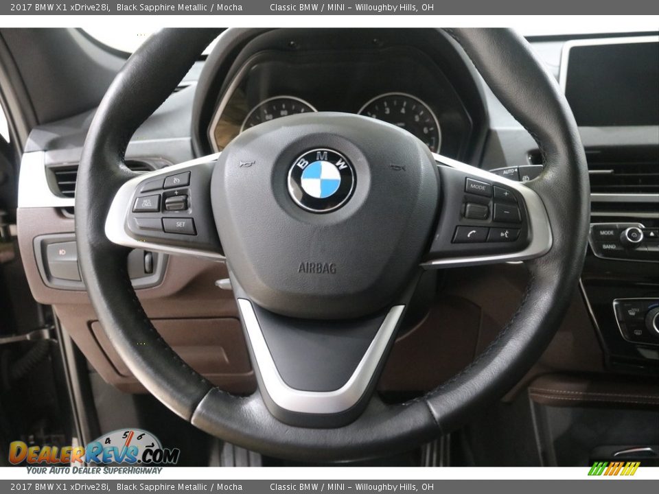 2017 BMW X1 xDrive28i Black Sapphire Metallic / Mocha Photo #8