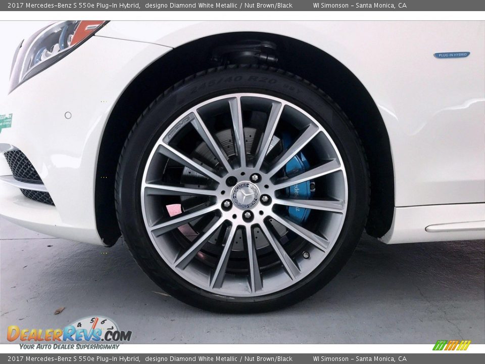 2017 Mercedes-Benz S 550e Plug-In Hybrid designo Diamond White Metallic / Nut Brown/Black Photo #8