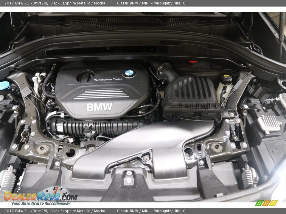 2017 BMW X1 xDrive28i Black Sapphire Metallic / Mocha Photo #19