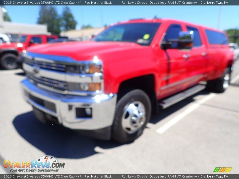 2016 Chevrolet Silverado 3500HD LTZ Crew Cab 4x4 Red Hot / Jet Black Photo #2