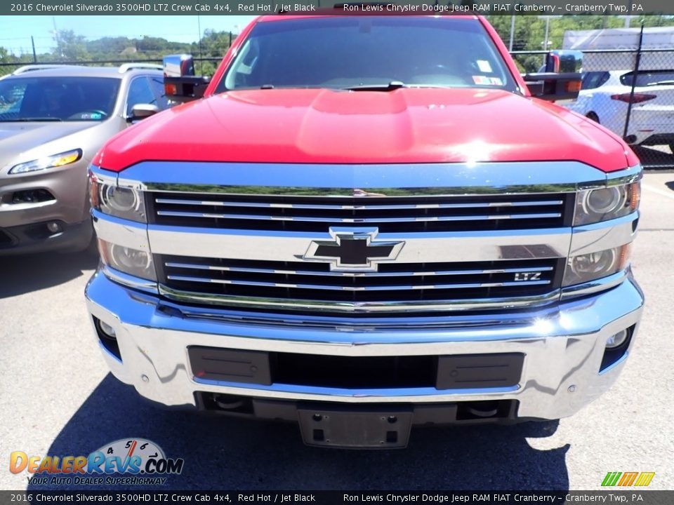 2016 Chevrolet Silverado 3500HD LTZ Crew Cab 4x4 Red Hot / Jet Black Photo #3