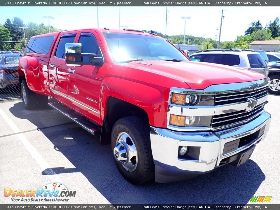 2016 Chevrolet Silverado 3500HD LTZ Crew Cab 4x4 Red Hot / Jet Black Photo #4