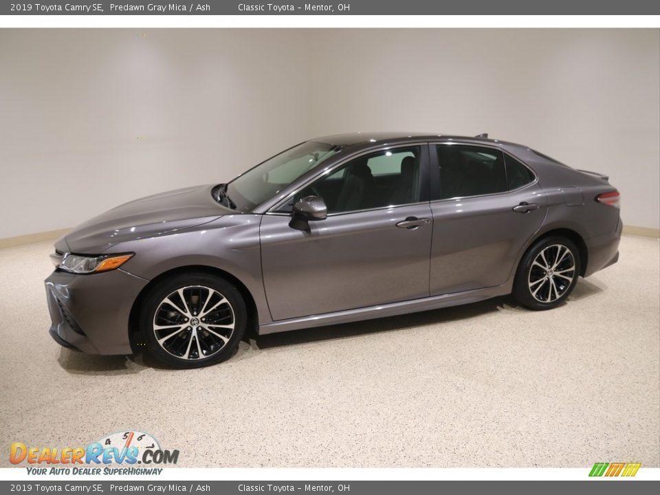 2019 Toyota Camry SE Predawn Gray Mica / Ash Photo #3