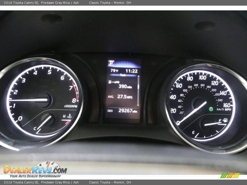 2019 Toyota Camry SE Predawn Gray Mica / Ash Photo #9