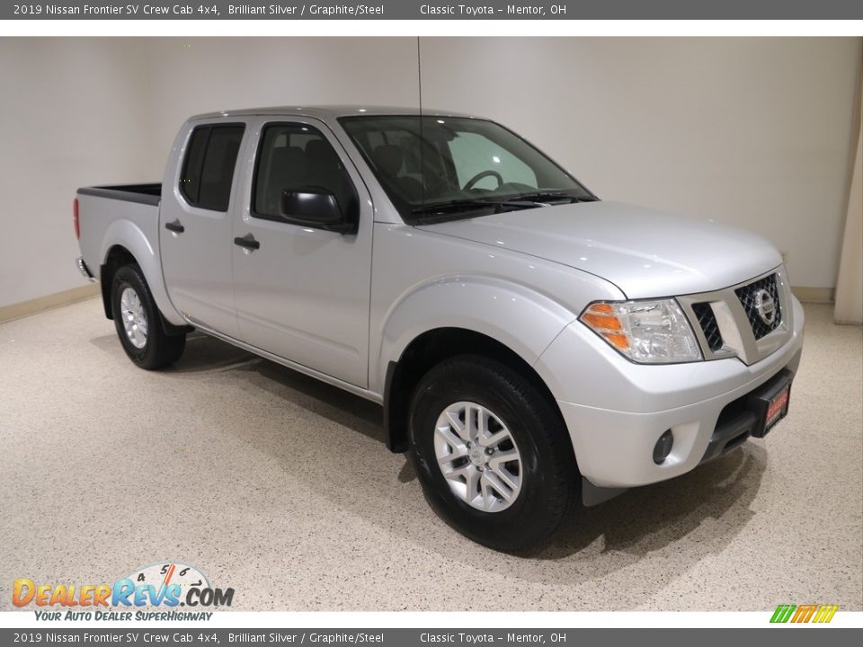 2019 Nissan Frontier SV Crew Cab 4x4 Brilliant Silver / Graphite/Steel Photo #1